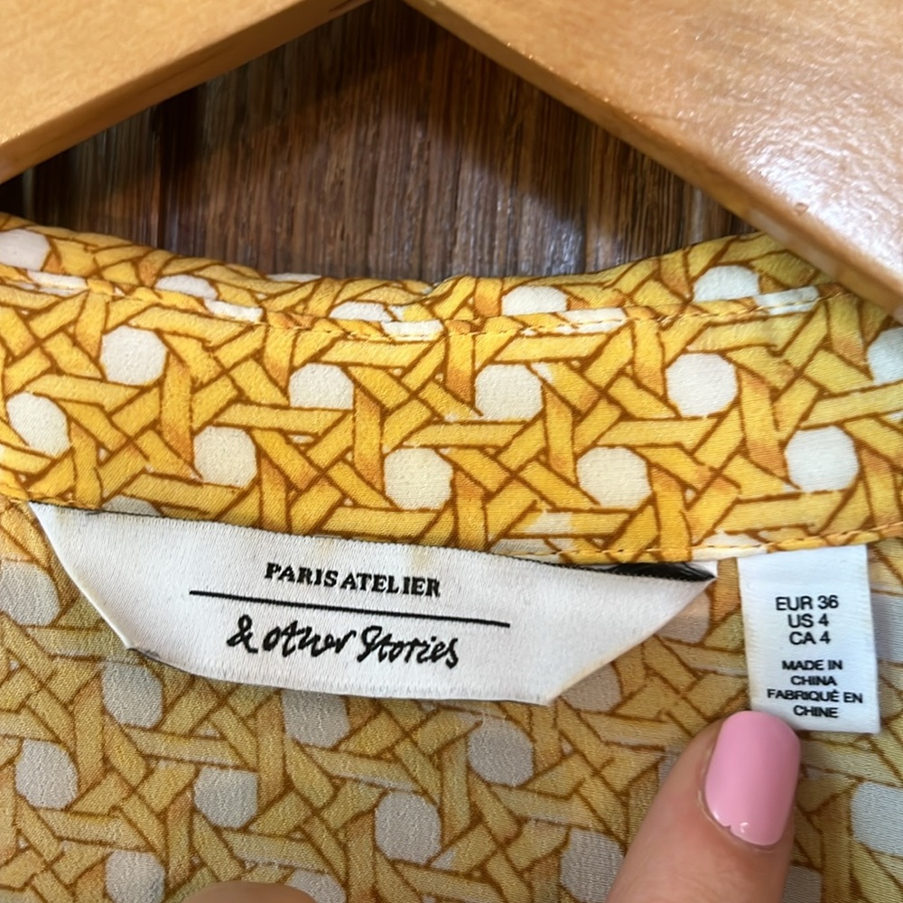 & Other Stories Yellow Midi Dress - Picture 13 of 16